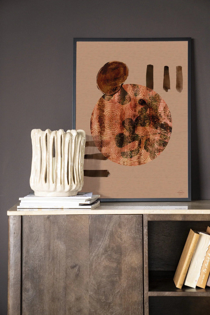 Wabi-Sabi Lifelines - Moderne Wanddecoratie | Artprint, Glass Art & Wandkleed