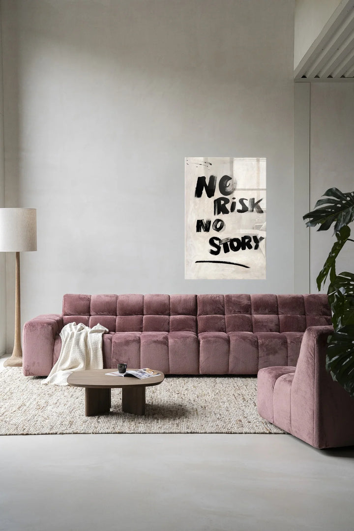 No Risk, No Story - Moderne Wanddecoratie | Artprint, Glass Art & Wandkleed