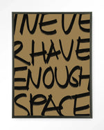No Space - Moderne Wanddecoratie | Artprint, Glass Art & Wandkleed