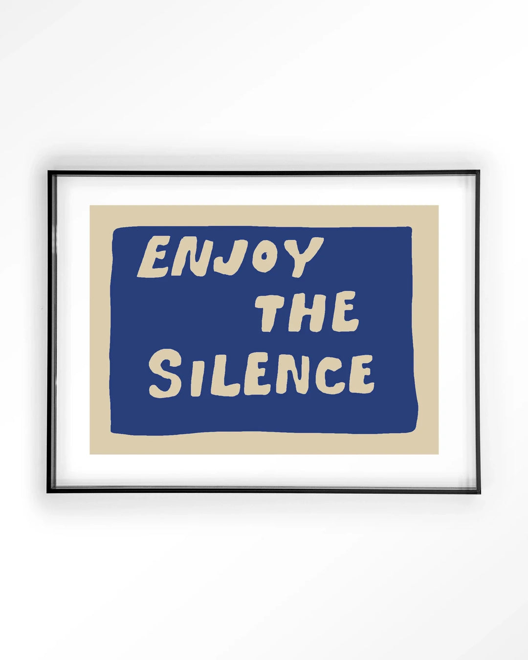Enjoy The Silence Blue - Moderne Wanddecoratie | Artprint, Glass Art & Wandkleed