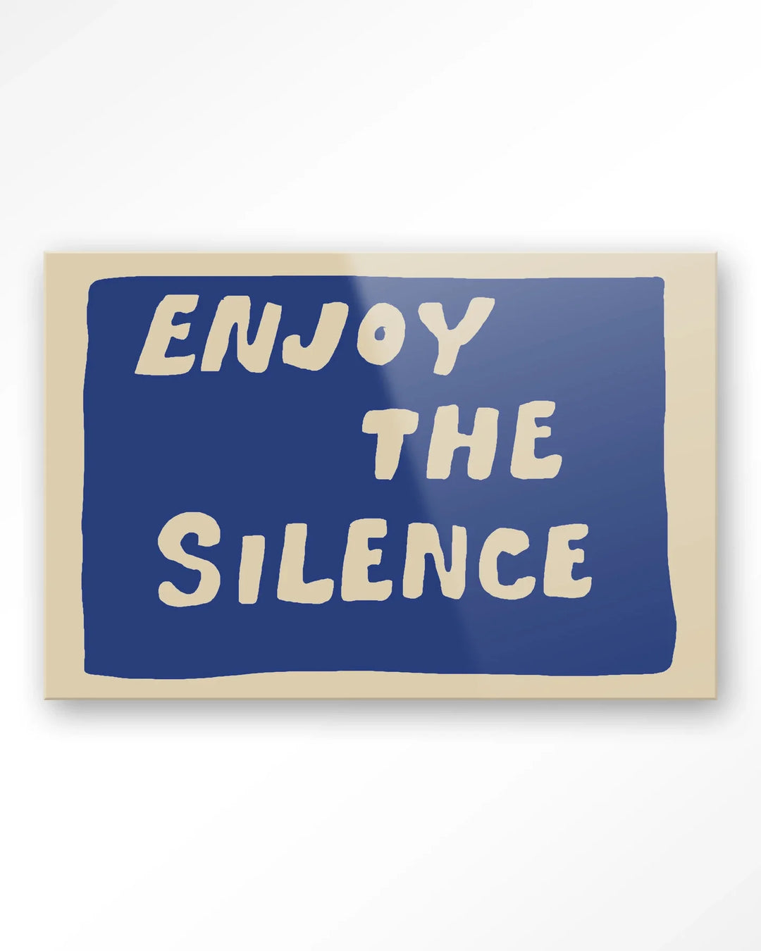 Enjoy The Silence Blue - Moderne Wanddecoratie | Artprint, Glass Art & Wandkleed