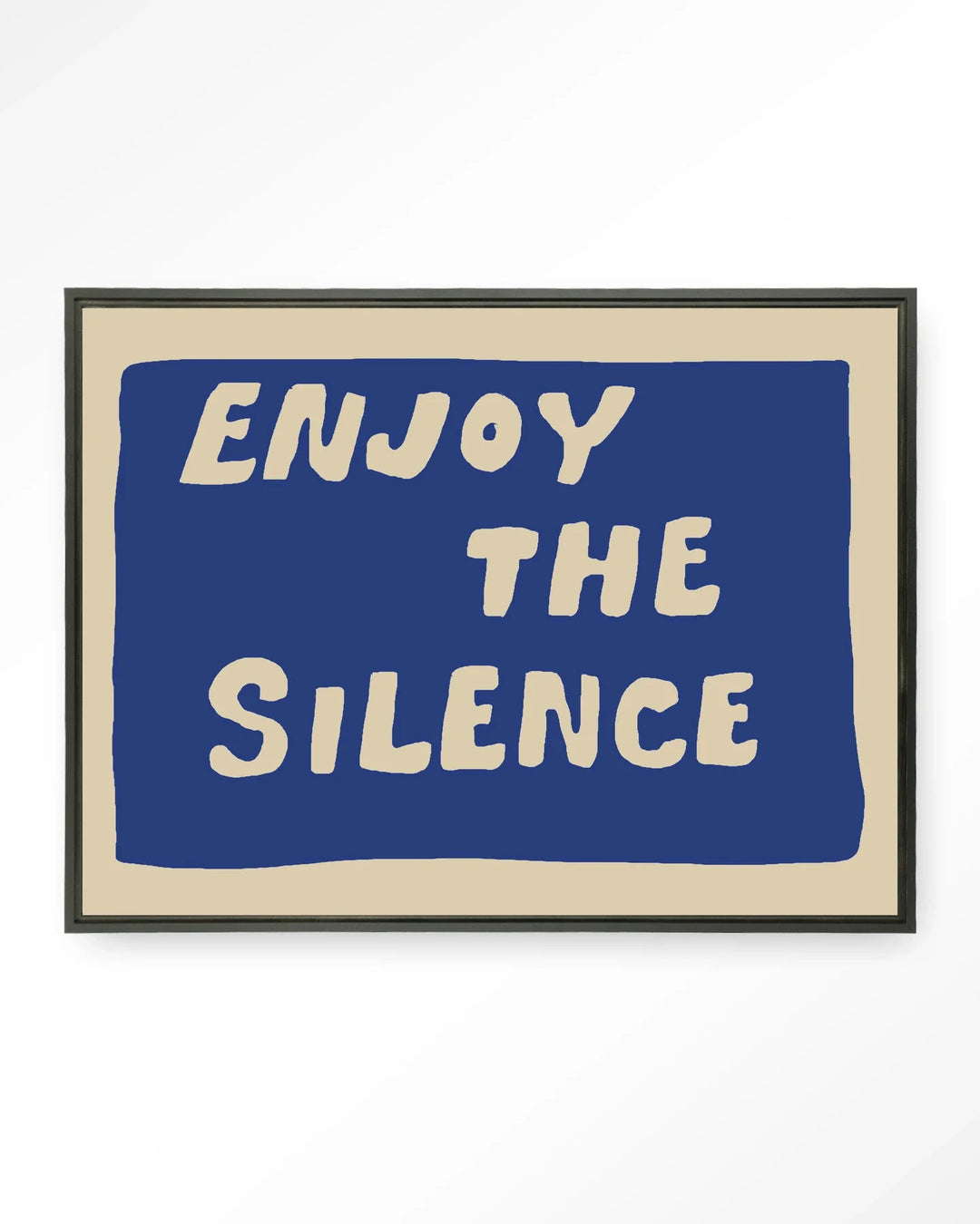 Enjoy The Silence Blue - Moderne Wanddecoratie | Artprint, Glass Art & Wandkleed