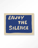 Enjoy The Silence Blue - Moderne Wanddecoratie | Artprint, Glass Art & Wandkleed