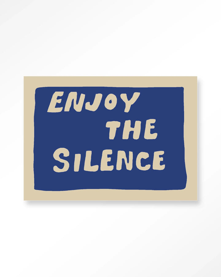 Enjoy The Silence Blue - Moderne Wanddecoratie | Artprint, Glass Art & Wandkleed