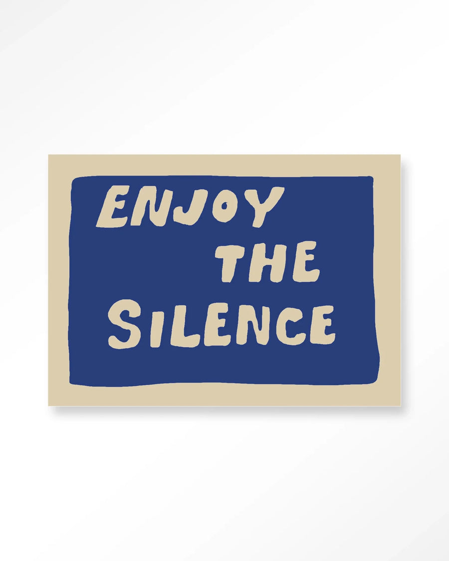 Enjoy The Silence Blue - Moderne Wanddecoratie | Artprint, Glass Art & Wandkleed