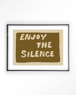 Enjoy The Silence Green - Moderne Wanddecoratie | Artprint, Glass Art & Wandkleed