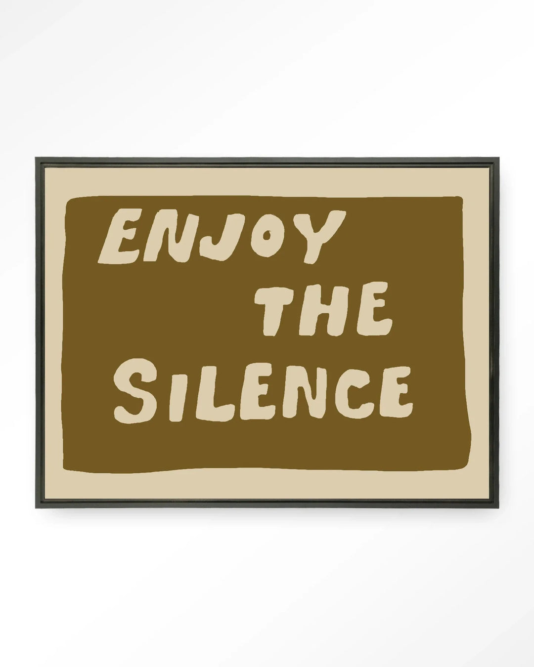 Enjoy The Silence Green - Moderne Wanddecoratie | Artprint, Glass Art & Wandkleed