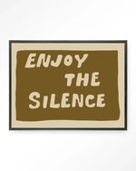 Enjoy The Silence Green - Moderne Wanddecoratie | Artprint, Glass Art & Wandkleed