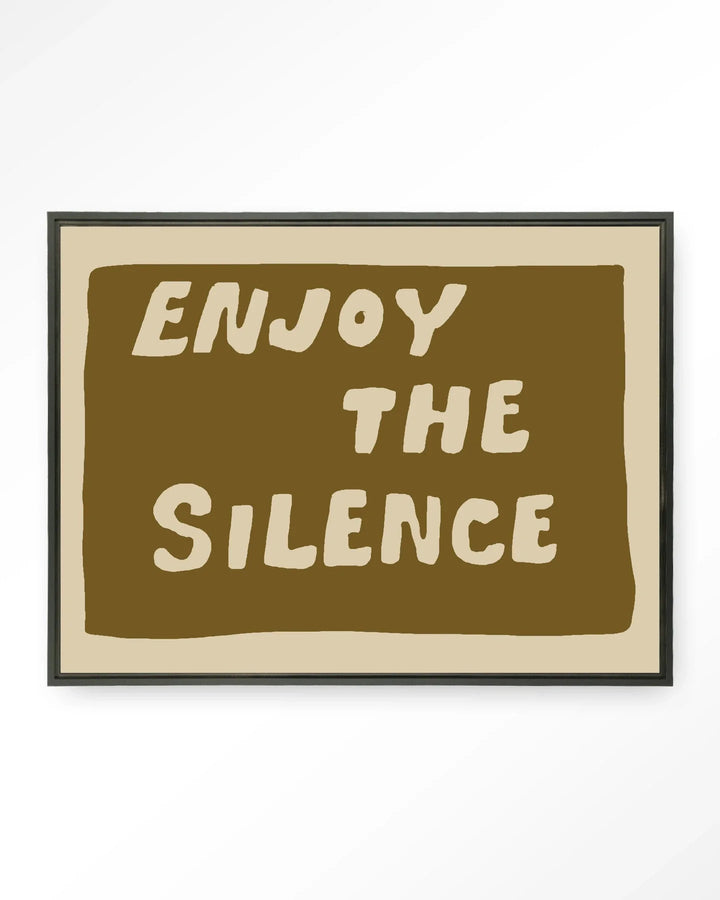 Enjoy The Silence Green - Moderne Wanddecoratie | Artprint, Glass Art & Wandkleed