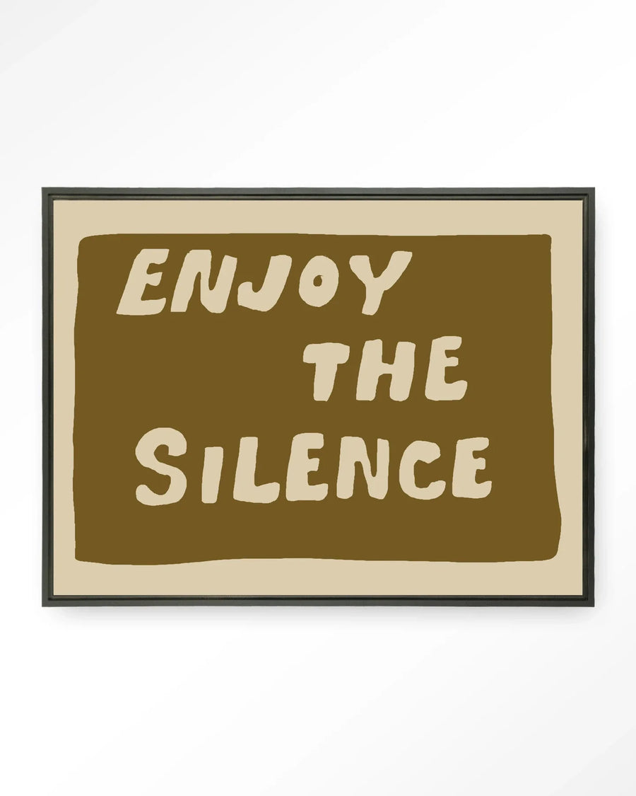 Enjoy The Silence Green - Moderne Wanddecoratie | Artprint, Glass Art & Wandkleed