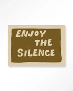 Enjoy The Silence Green - Moderne Wanddecoratie | Artprint, Glass Art & Wandkleed