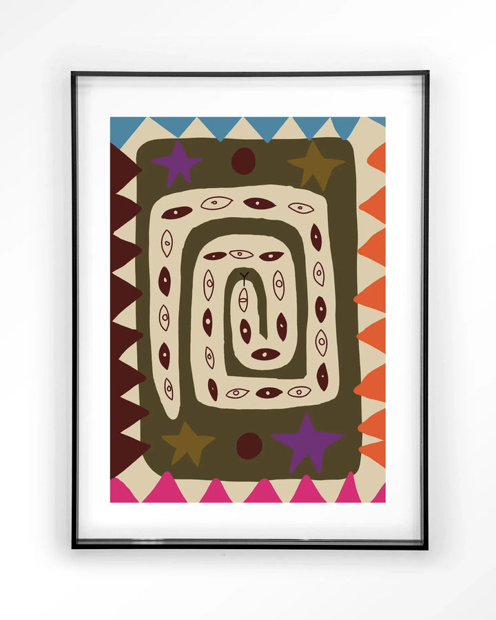 Snake Eye - Moderne Wanddecoratie | Artprint, Glass Art & Wandkleed