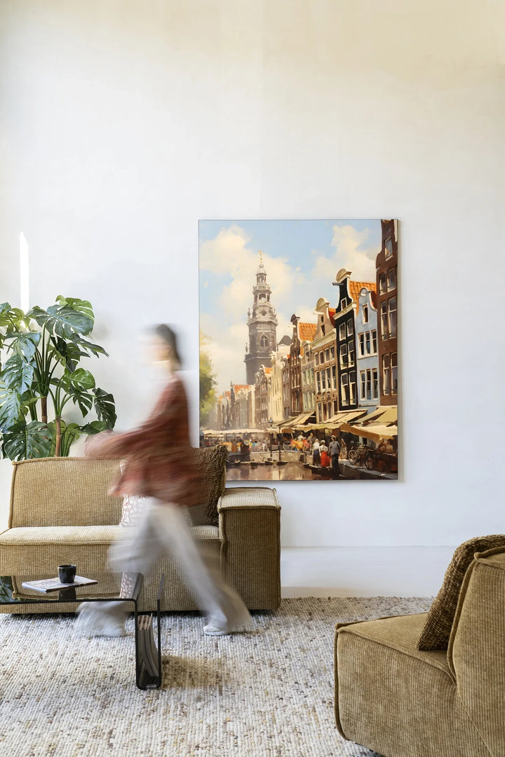 Amsterdam - Moderne Wanddecoratie | Artprint, Glass Art & Wandkleed