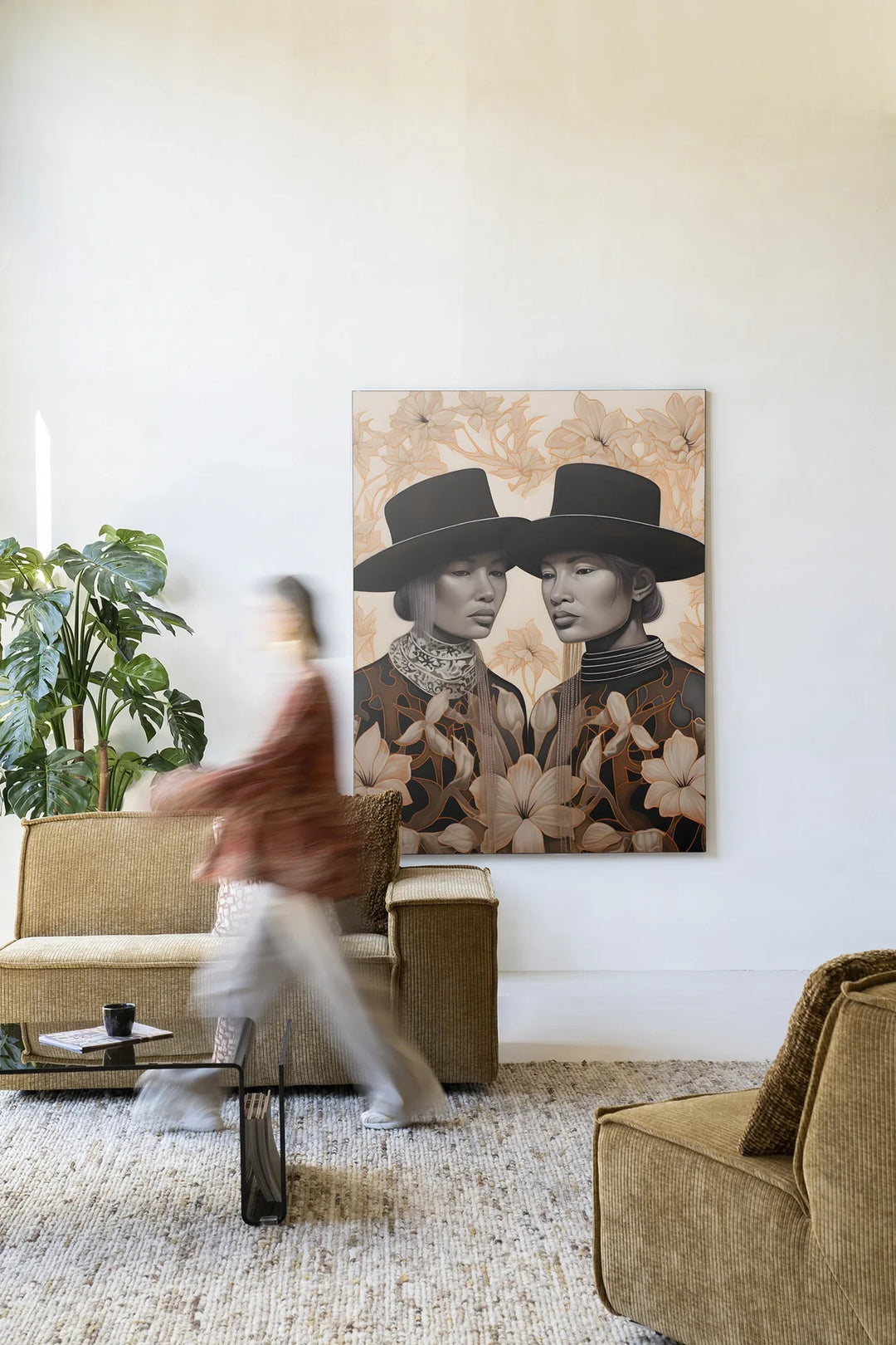 Lady Garden - Moderne Wanddecoratie | Artprint, Glass Art & Wandkleed