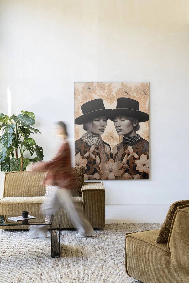 Lady Garden - Moderne Wanddecoratie | Artprint, Glass Art & Wandkleed