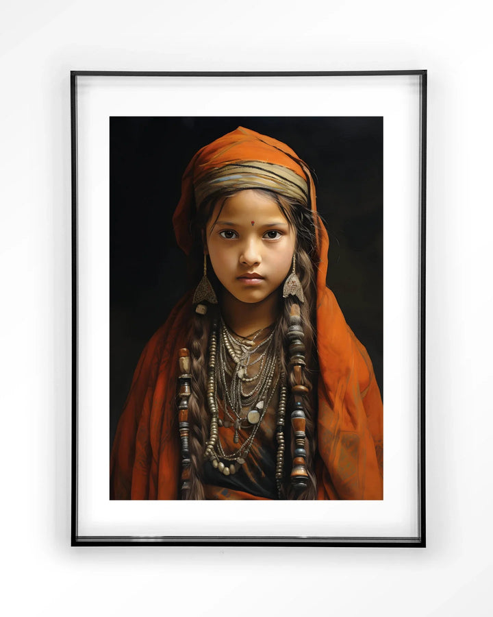Traditional Girl - Moderne Wanddecoratie | Artprint, Glass Art & Wandkleed