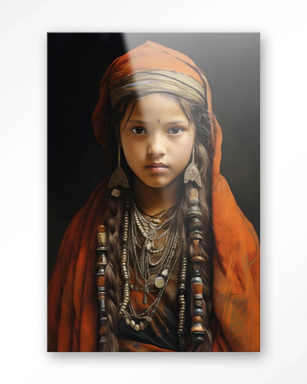 Traditional Girl - Moderne Wanddecoratie | Artprint, Glass Art & Wandkleed