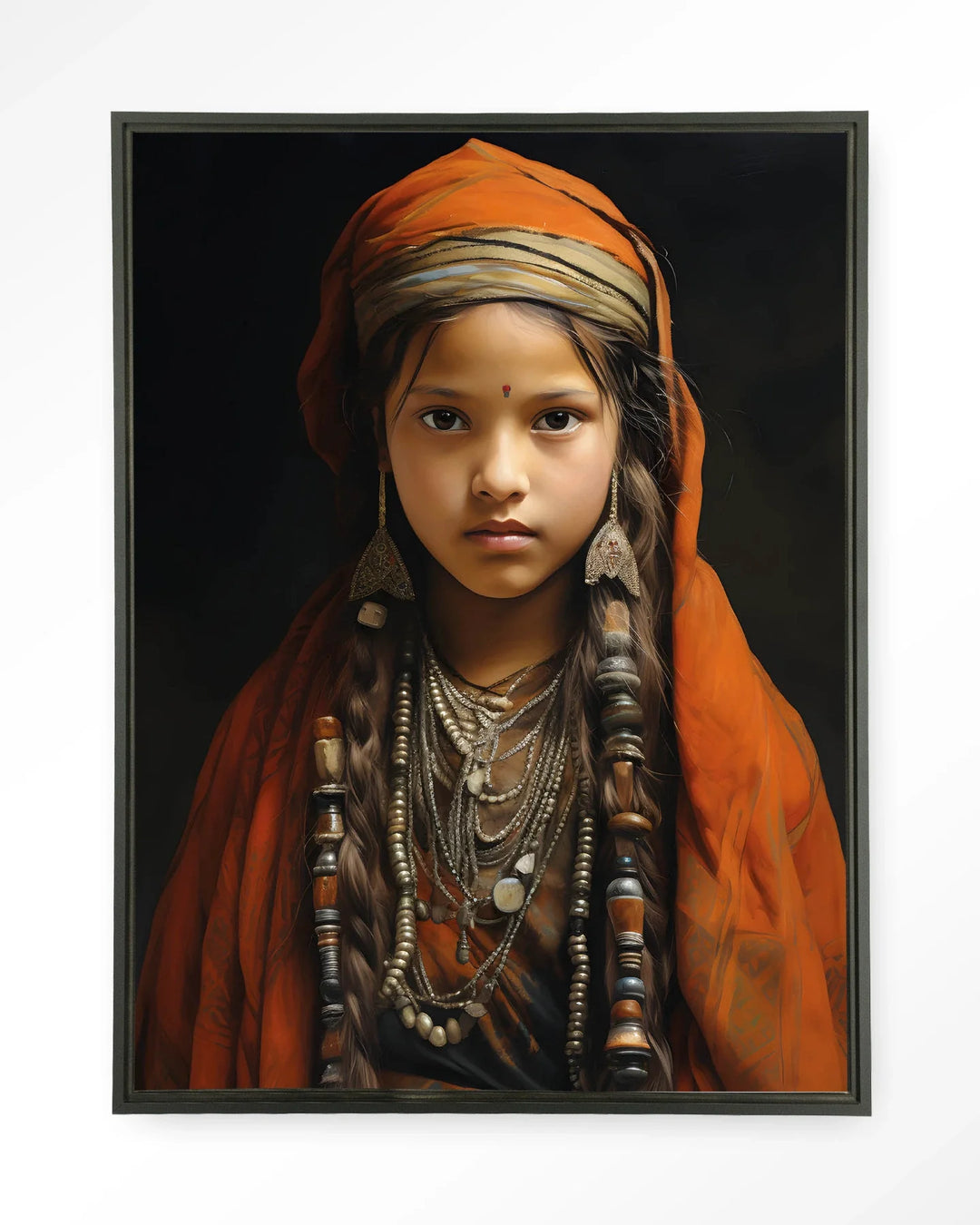 Traditional Girl - Moderne Wanddecoratie | Artprint, Glass Art & Wandkleed