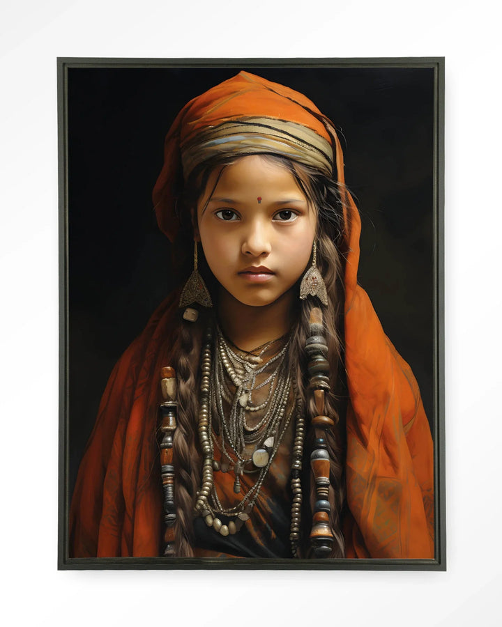 Traditional Girl - Moderne Wanddecoratie | Artprint, Glass Art & Wandkleed