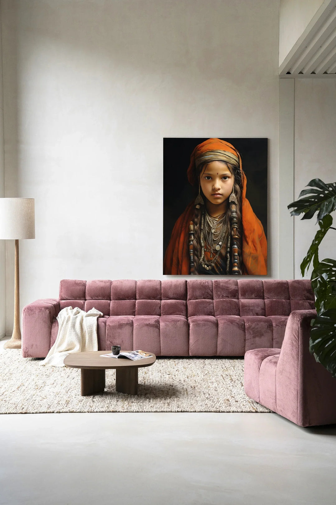 Traditional Girl - Moderne Wanddecoratie | Artprint, Glass Art & Wandkleed
