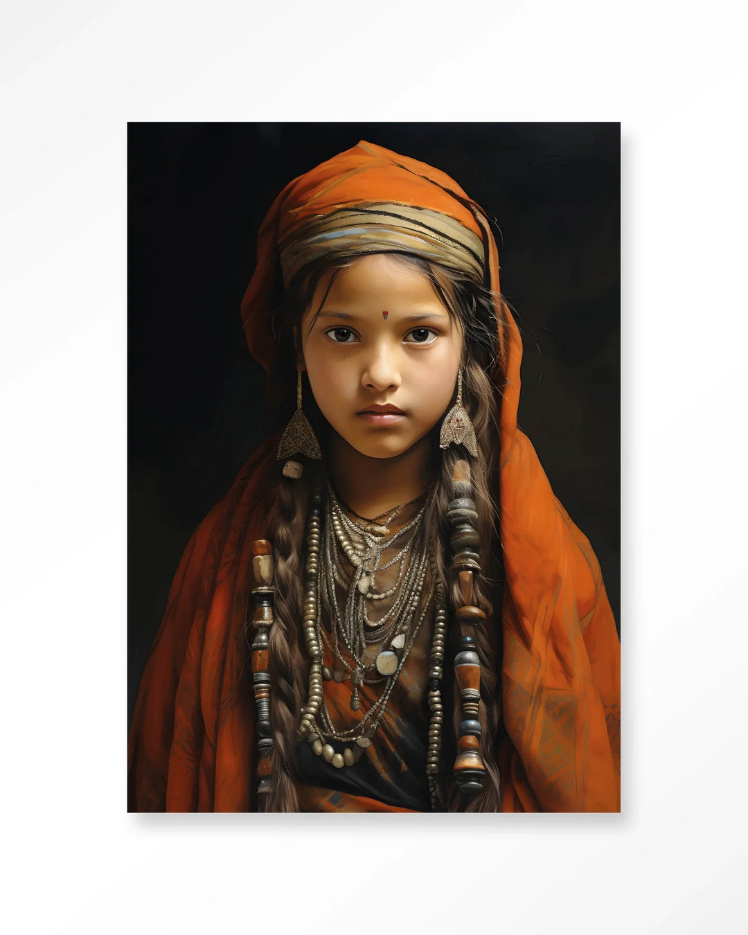 Traditional Girl - Moderne Wanddecoratie | Artprint, Glass Art & Wandkleed