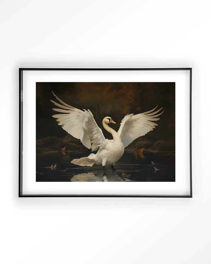 Swan Lake - Moderne Wanddecoratie | Artprint, Glass Art & Wandkleed