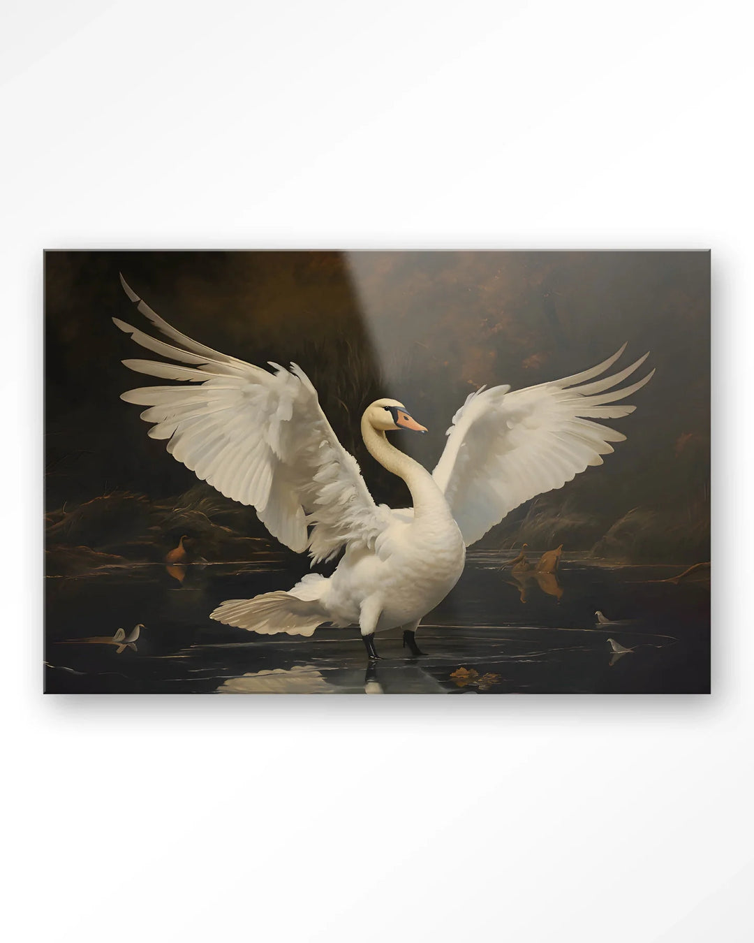 Swan Lake - Moderne Wanddecoratie | Artprint, Glass Art & Wandkleed