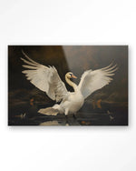Swan Lake - Moderne Wanddecoratie | Artprint, Glass Art & Wandkleed