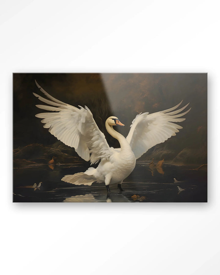 Swan Lake - Moderne Wanddecoratie | Artprint, Glass Art & Wandkleed