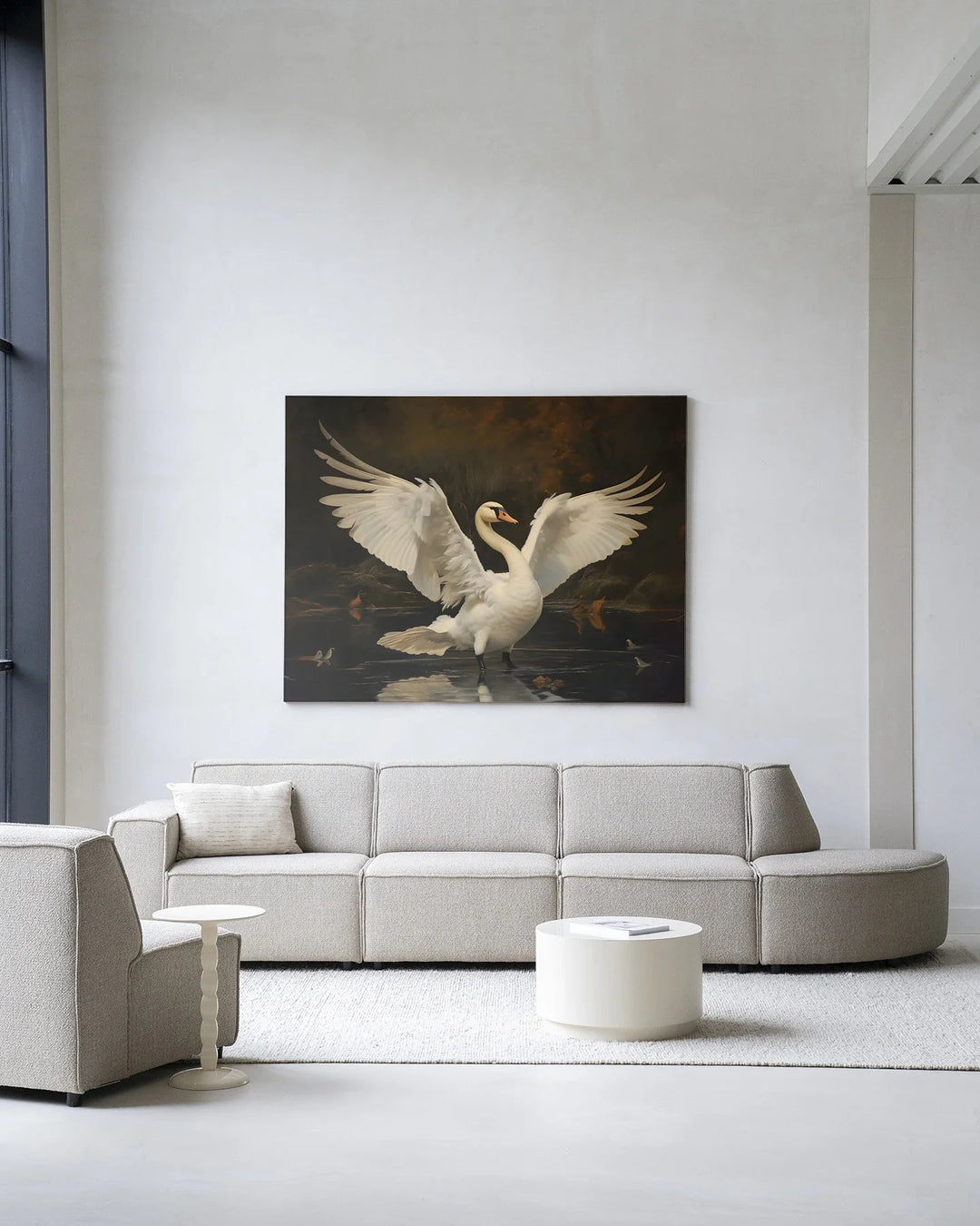 Swan Lake - Moderne Wanddecoratie | Artprint, Glass Art & Wandkleed