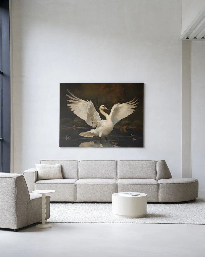 Swan Lake - Moderne Wanddecoratie | Artprint, Glass Art & Wandkleed