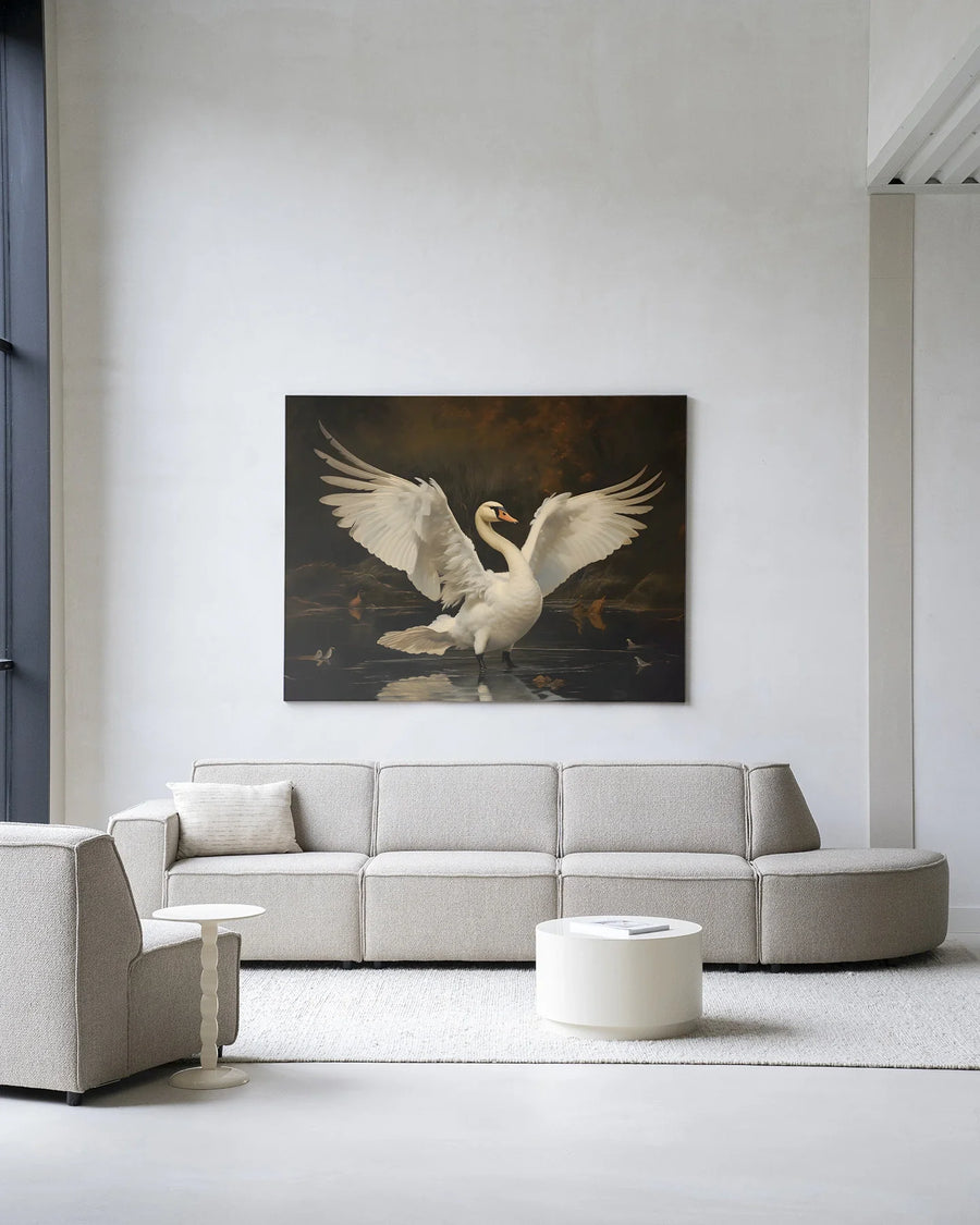 Swan Lake - Moderne Wanddecoratie | Artprint, Glass Art & Wandkleed