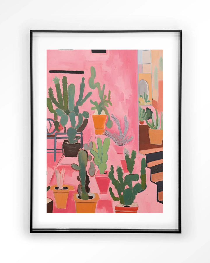 Cactus Party - Moderne Wanddecoratie | Artprint, Glass Art & Wandkleed