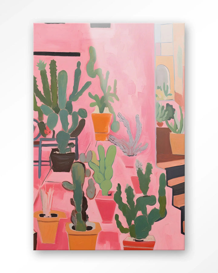 Cactus Party - Moderne Wanddecoratie | Artprint, Glass Art & Wandkleed