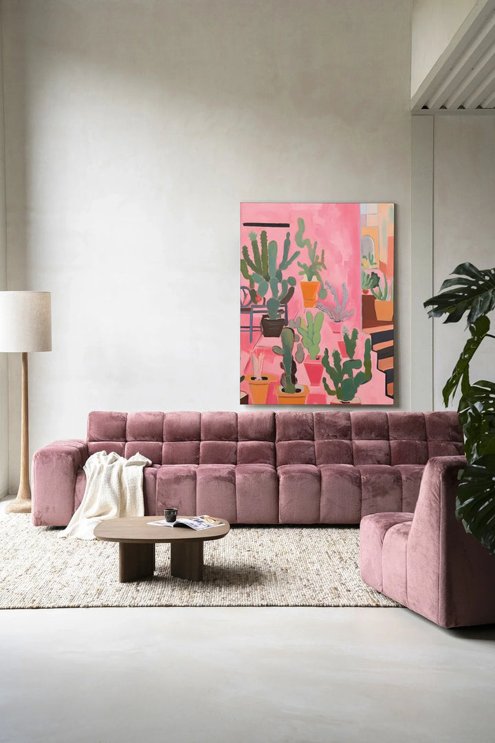 Cactus Party - Moderne Wanddecoratie | Artprint, Glass Art & Wandkleed