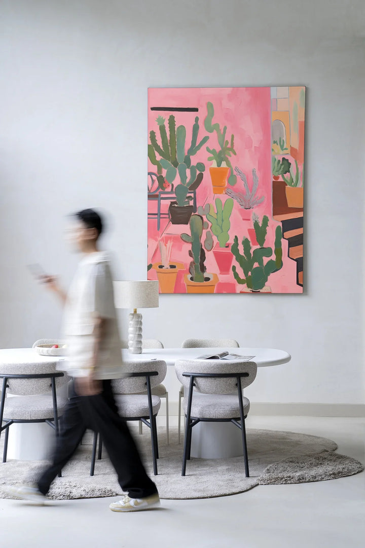 Cactus Party - Moderne Wanddecoratie | Artprint, Glass Art & Wandkleed