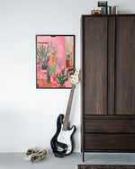 Cactus Party - Moderne Wanddecoratie | Artprint, Glass Art & Wandkleed