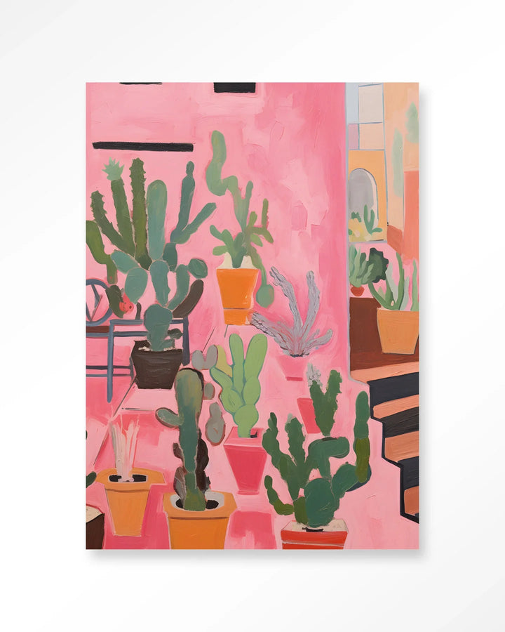 Cactus Party - Moderne Wanddecoratie | Artprint, Glass Art & Wandkleed