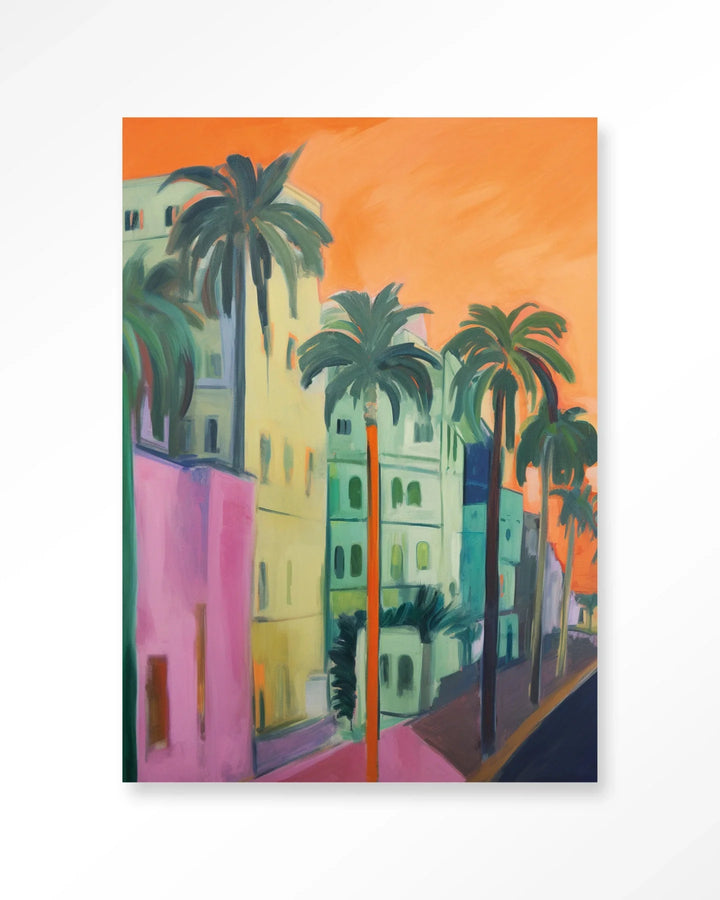 Palm Street - Moderne Wanddecoratie | Artprint, Glass Art & Wandkleed