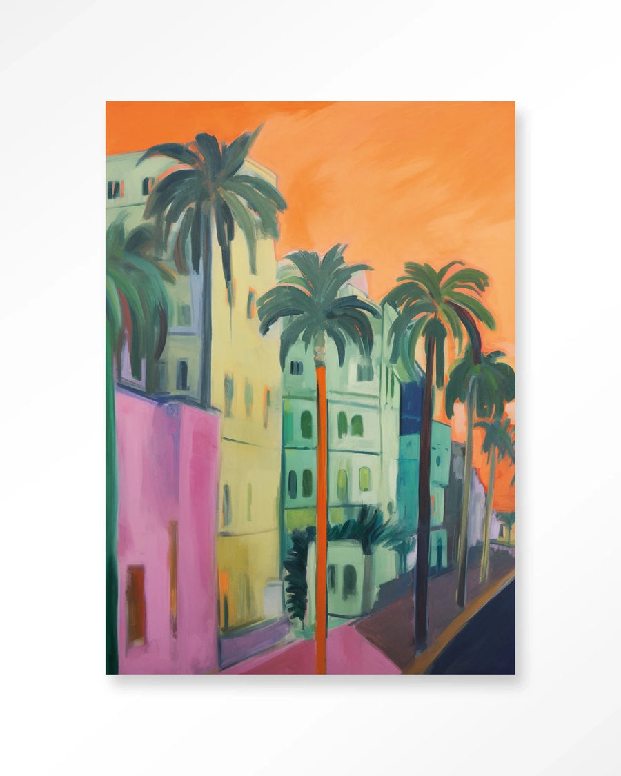 Palm Street - Moderne Wanddecoratie | Artprint, Glass Art & Wandkleed