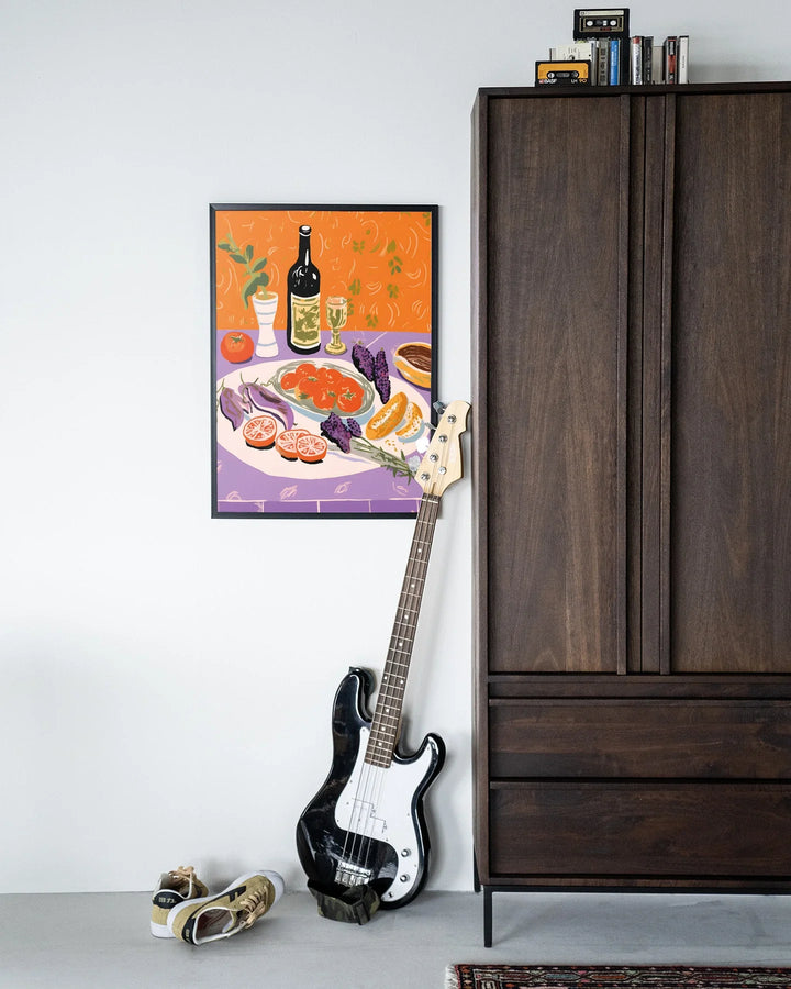 Mediterranean Table - Moderne Wanddecoratie | Artprint, Glass Art & Wandkleed