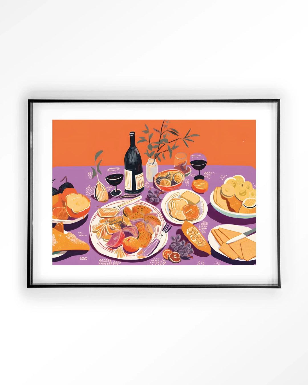 Burgundian Table - Moderne Wanddecoratie | Artprint, Glass Art & Wandkleed