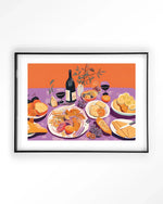 Burgundian Table - Moderne Wanddecoratie | Artprint, Glass Art & Wandkleed