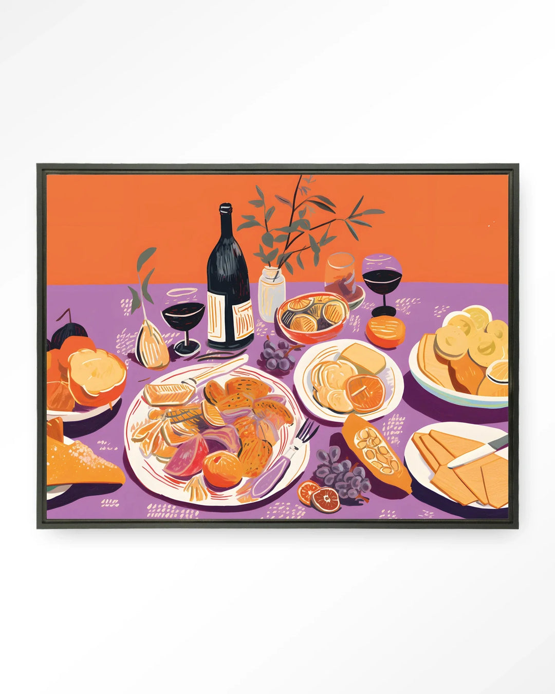 Burgundian Table - Moderne Wanddecoratie | Artprint, Glass Art & Wandkleed