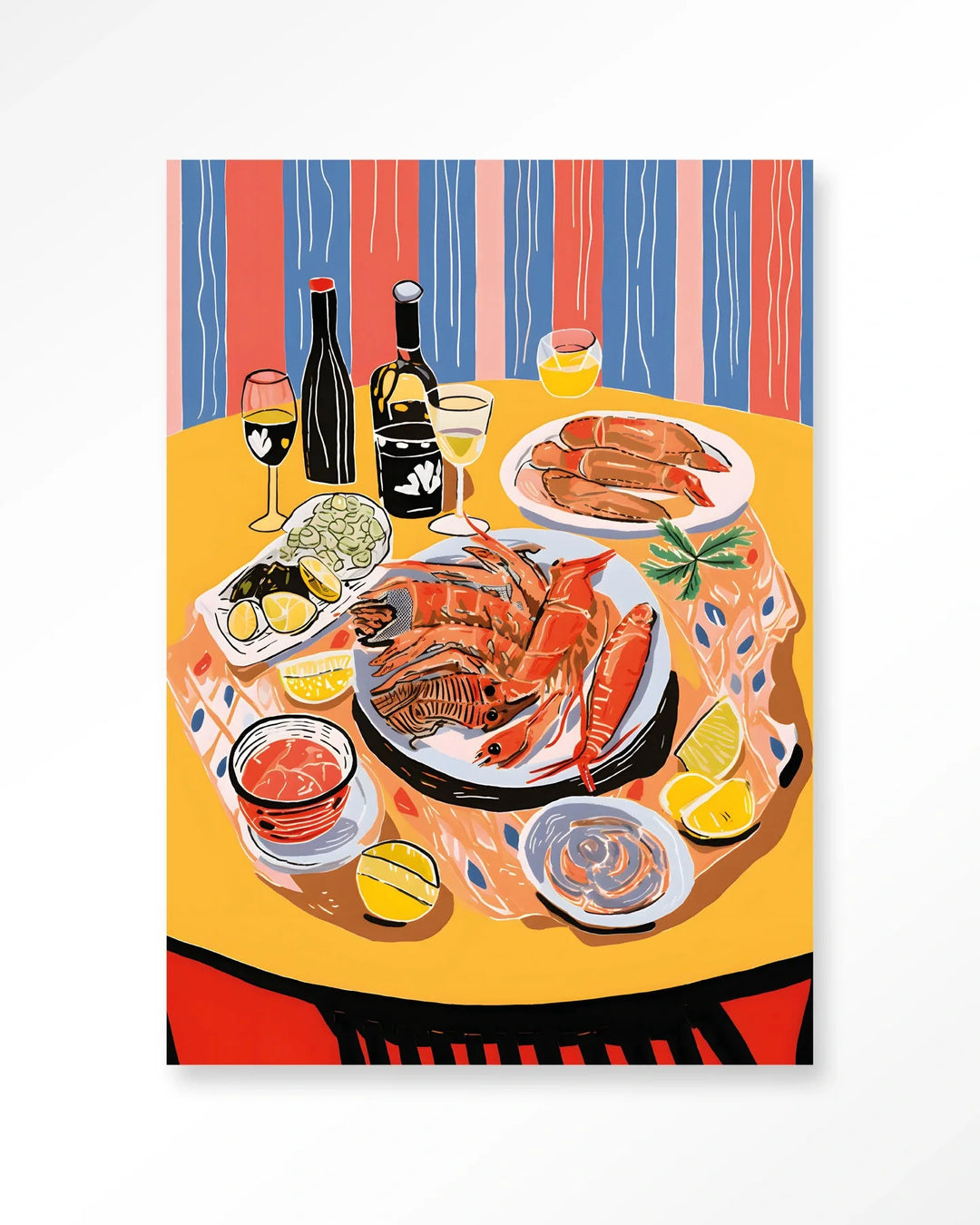 Fruits de Mer - Moderne Wanddecoratie | Artprint, Glass Art & Wandkleed