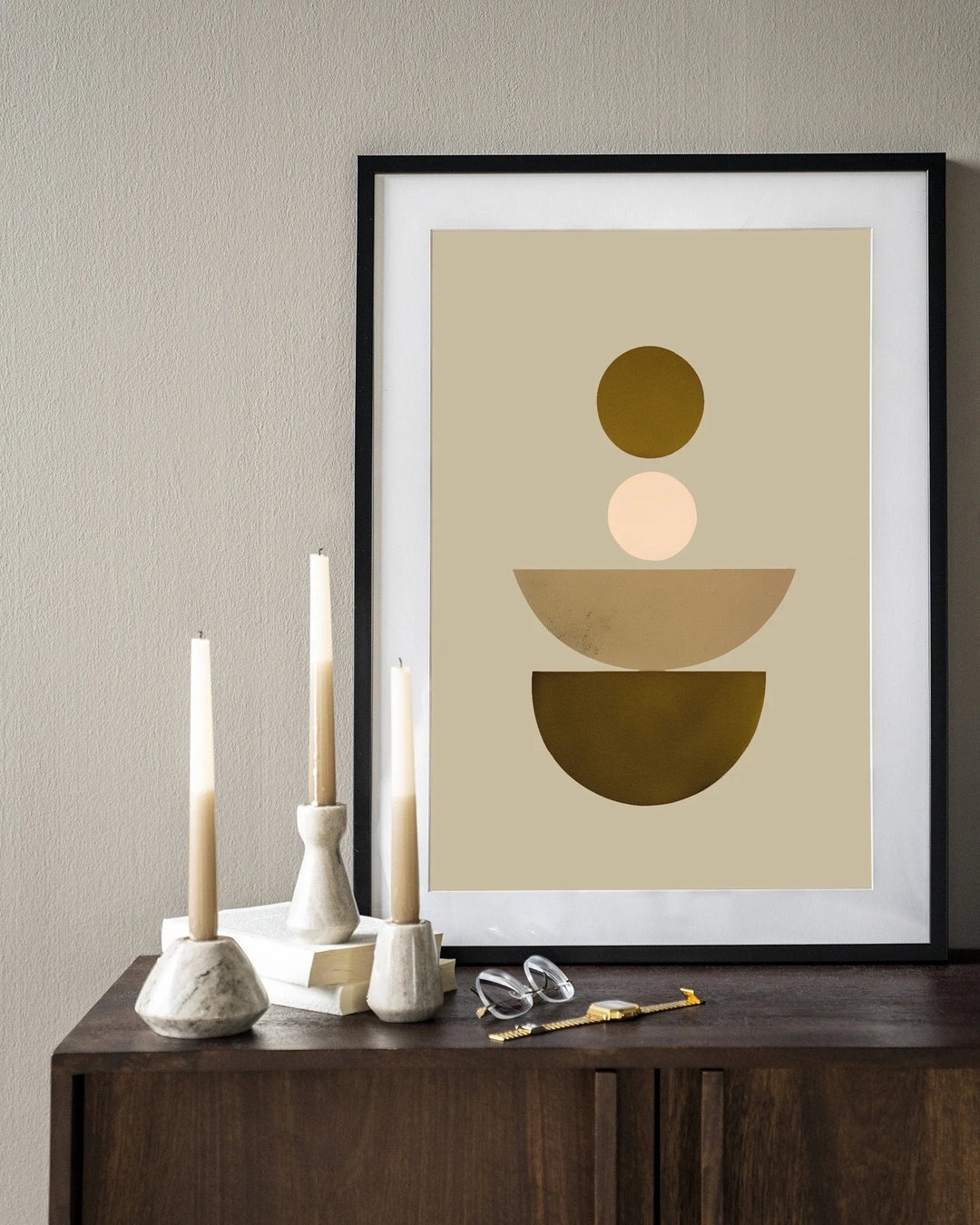 Forma 1 Beige - Moderne Wanddecoratie | Artprint, Glass Art & Wandkleed
