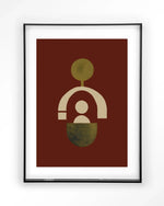 Forma 2 Red - Moderne Wanddecoratie | Artprint, Glass Art & Wandkleed