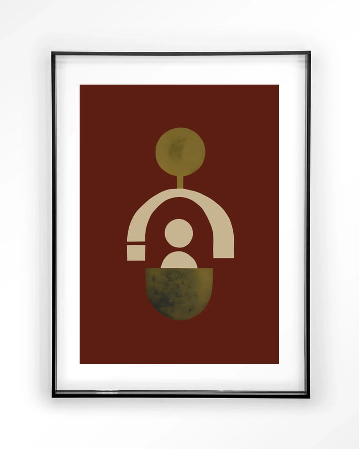 Forma 2 Red - Moderne Wanddecoratie | Artprint, Glass Art & Wandkleed