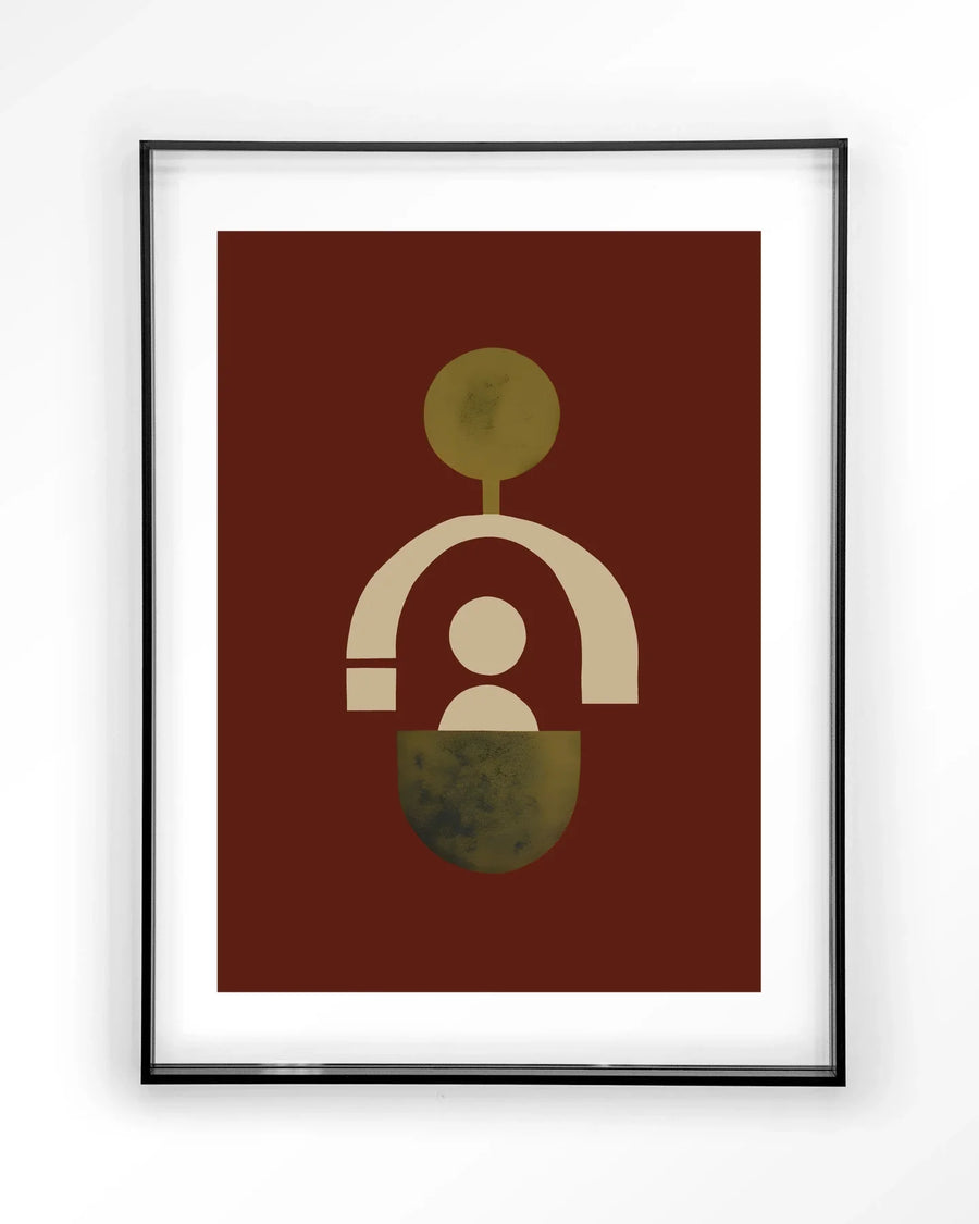 Forma 2 Red - Moderne Wanddecoratie | Artprint, Glass Art & Wandkleed
