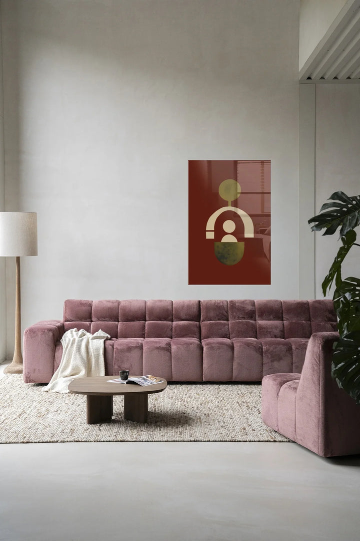 Forma 2 Red - Moderne Wanddecoratie | Artprint, Glass Art & Wandkleed